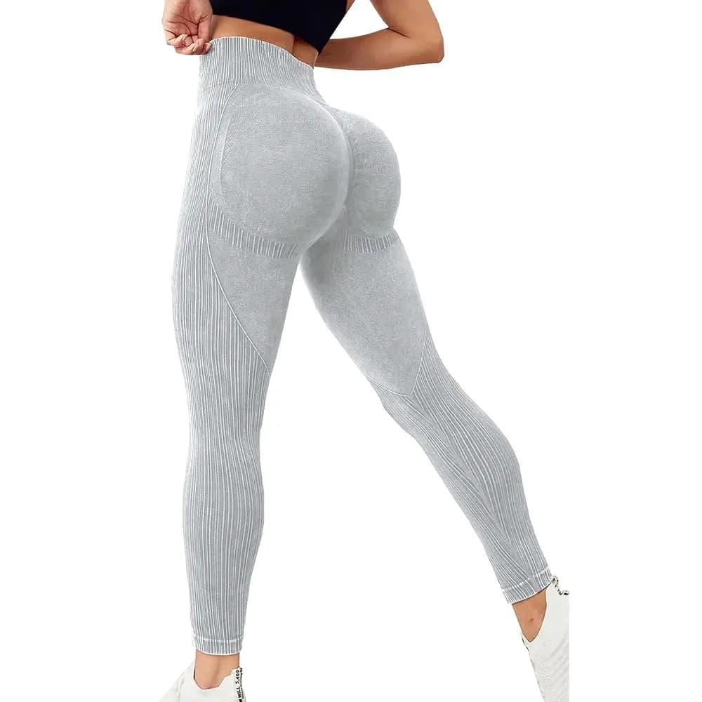 Leggings da donna a vita alta con controllo pancia per allenamento, corsa e yoga