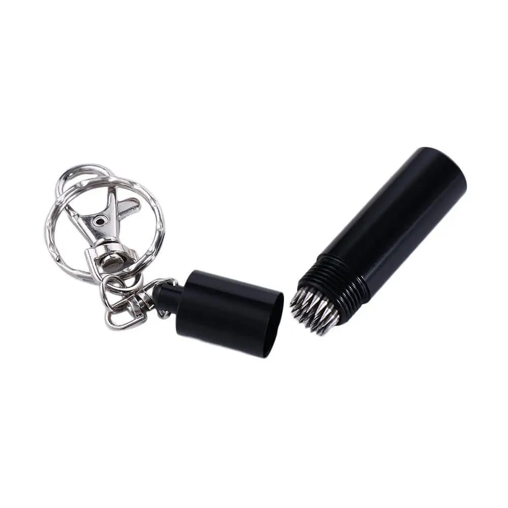 Strumento di Riparazione per Punte da Biliardo con Portachiavi, Modellatore Nero per Punte da Stecca da Biliardo e Snooker, Ago a Spina per la Formatura delle Punte