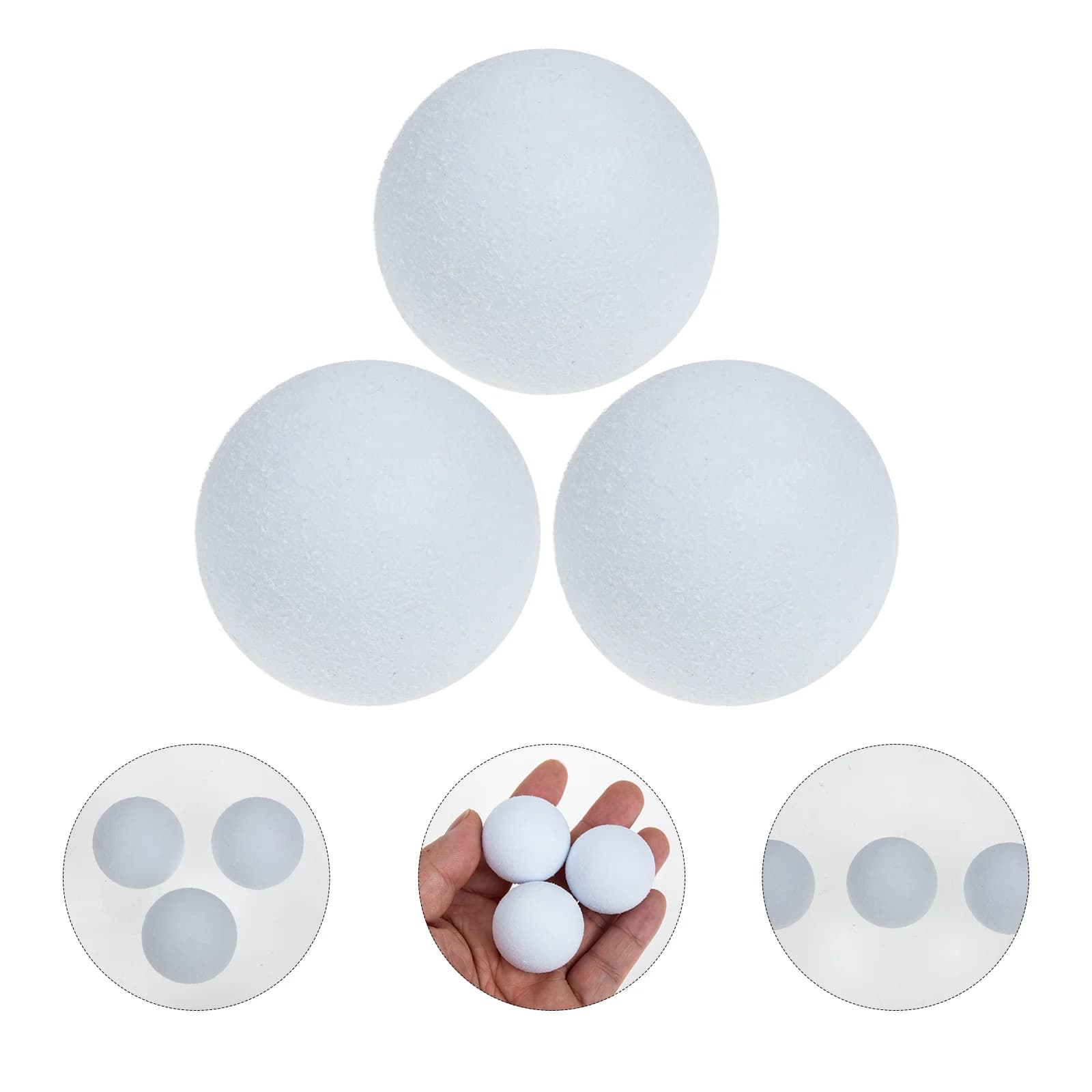 3 pezzi accessori per biliardino palloni da biliardo calcio balilla da calcio da competizione biliardino Abs Mini palloni da tavolo bambino