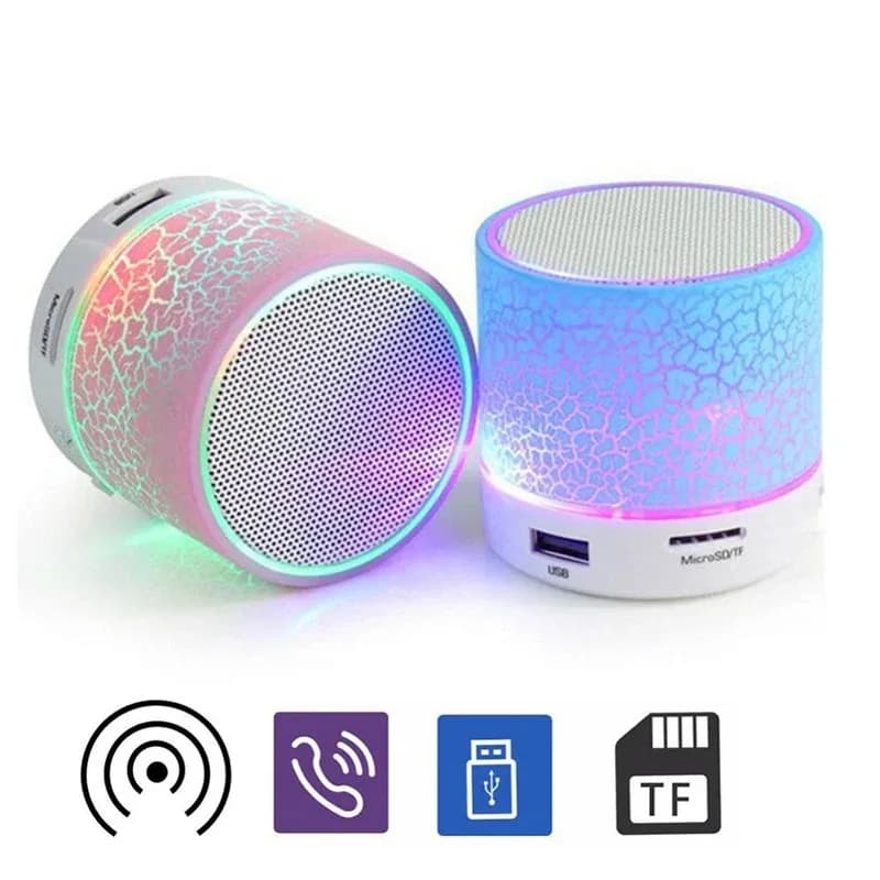 Mini Wireless Bluetooth-compatible Speaker LED TF Card 3D Stereo Music Surround Outdoor Sound Box For Smartphone Car Use