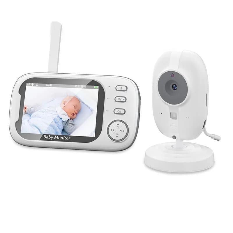 Baby Monitor da 3,5 Pollici 1280 * 720P per Cura del Bambino, Baby Monitor 603 con Telecamera Migliorata Angolo di Ripresa 60 Gradi Programmabile