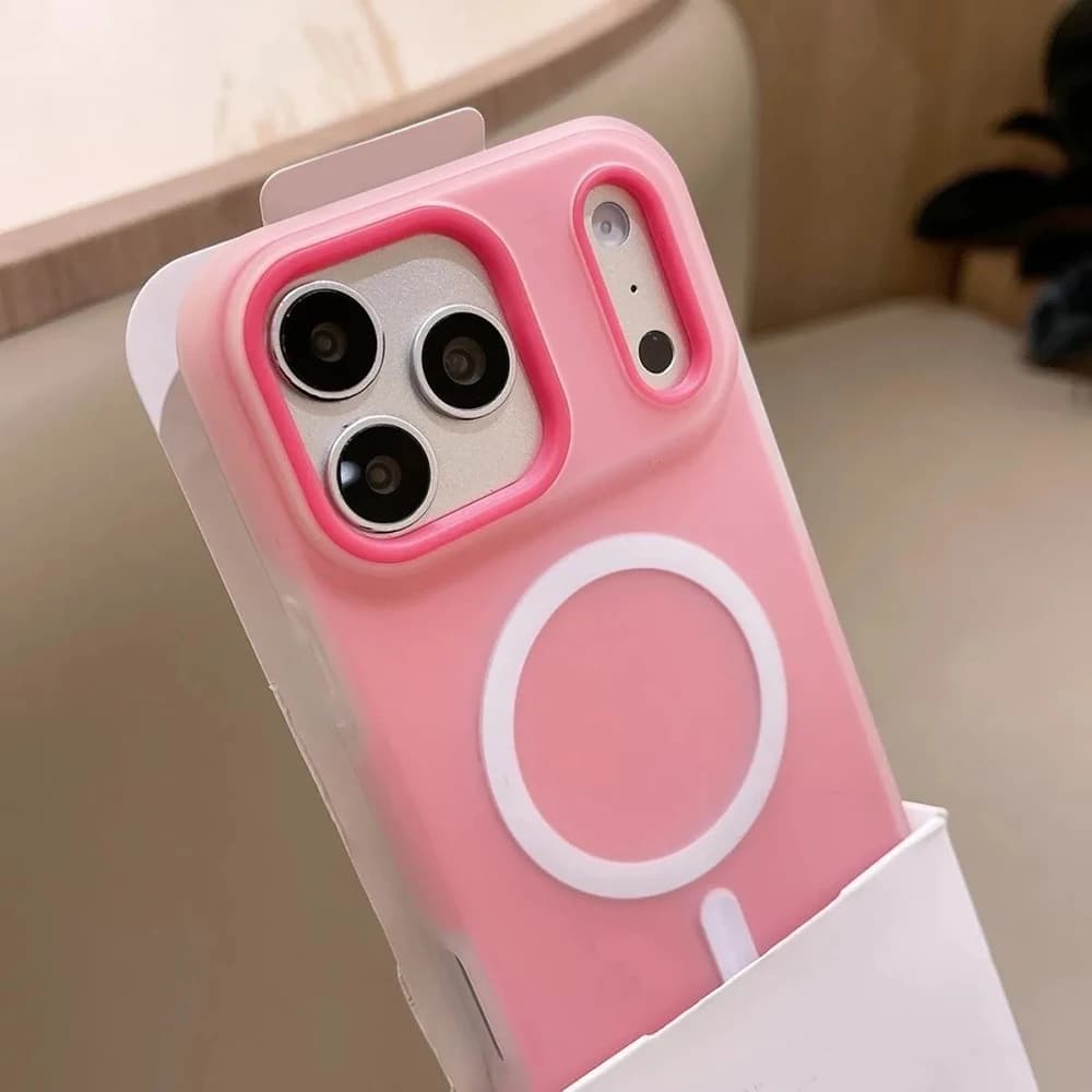 Original Candy Color 2in1 Matte Clear Case For IPhone Air 17 16 15 14 13 12 11 Pro Max Plus For Magsafe Magnetic Frosted Cover