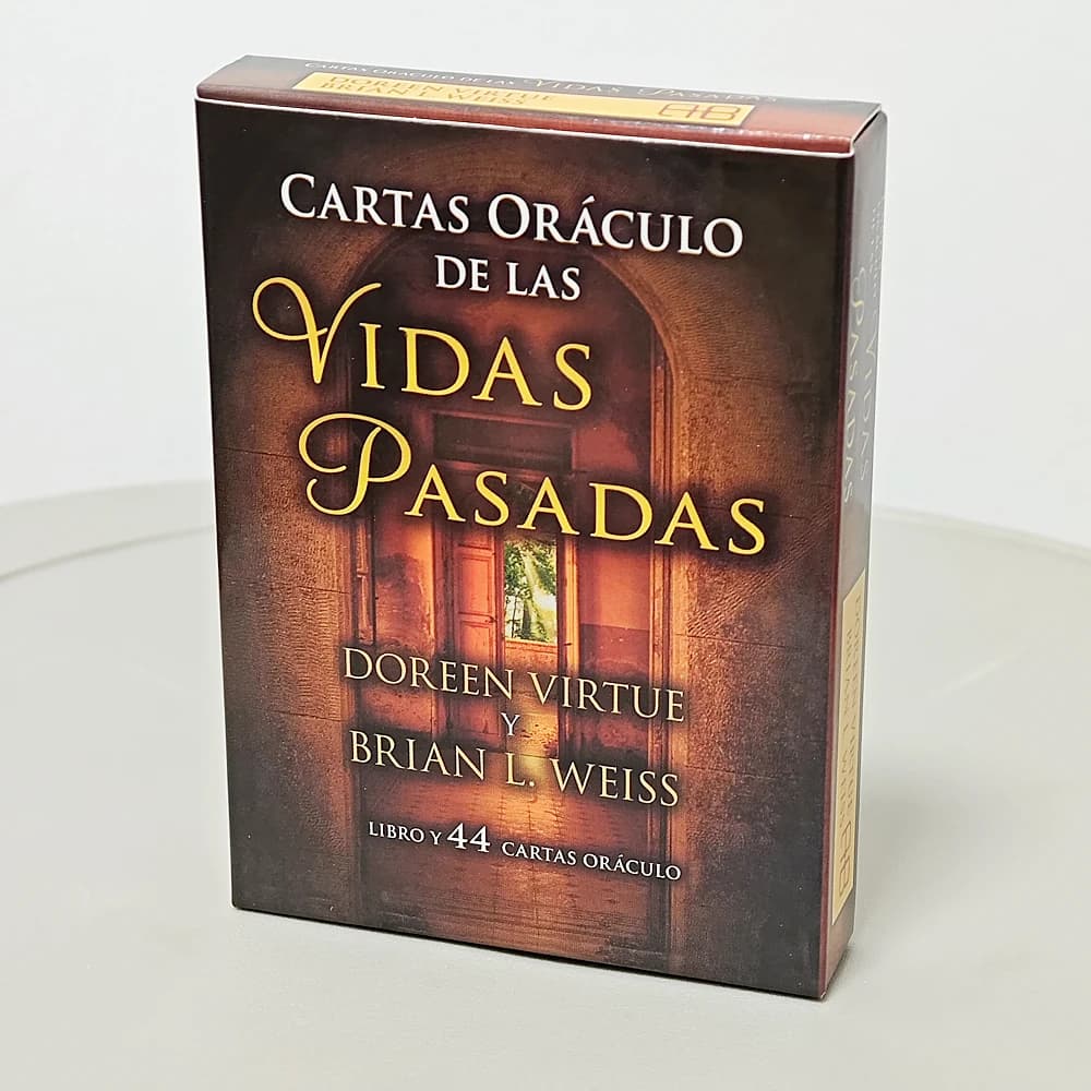 Past Life Oracle Deck 44 pezzi di carte Oracle Edizione in lingua spagnola 10,4 * 7,3 cm