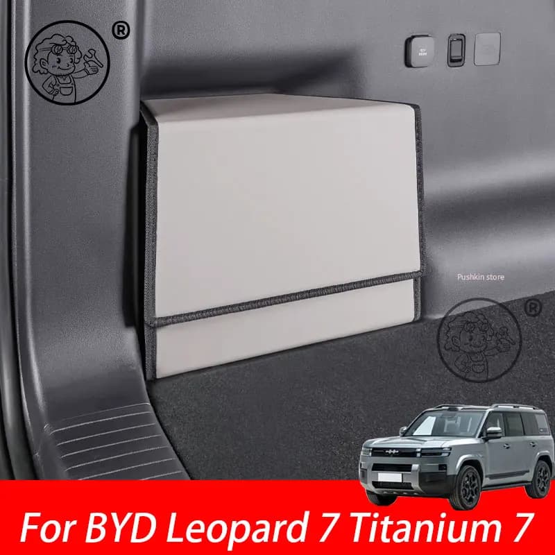 Per BYD Leopard 7 Titanium 7 2025 2026: Contenitori Laterali per Bagagliaio Auto, Organizer Posteriore per Carico, Scatole Organizzative Interne, Accessori per lo Stoccaggio