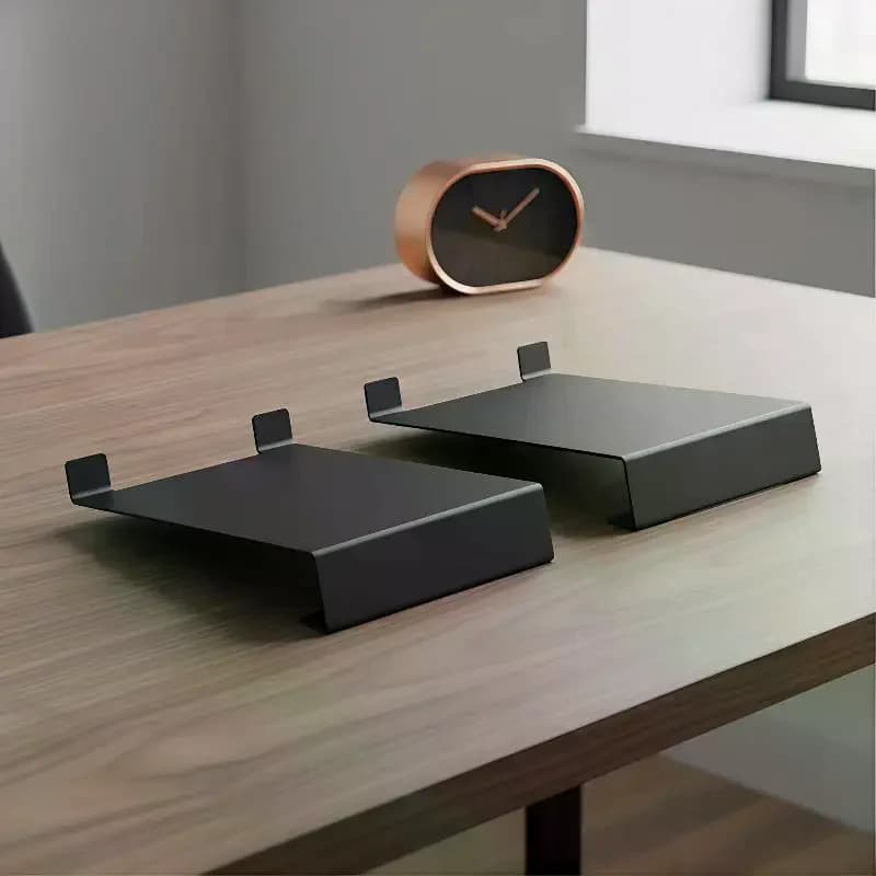 Heavy Duty Metal Stand for Speakers - Anti-Slip Desktop Mount with Hidden Installation, Secure Studio Monitor Support