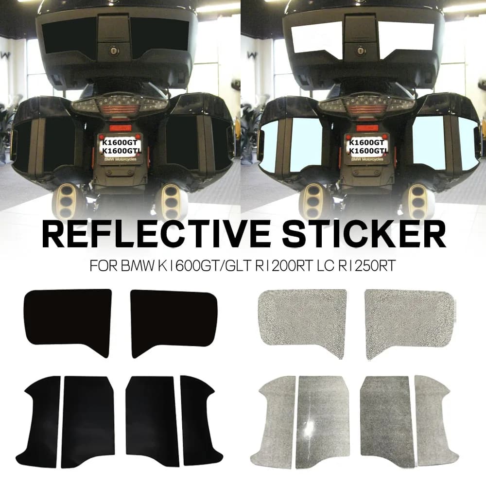 Per BMW K1600GT K1600GTL Moto Carta Riflettente Adesivo Decalcomania Autoadesiva Bagagli Laterali R1200RT LC 2014-2019 Accessori
