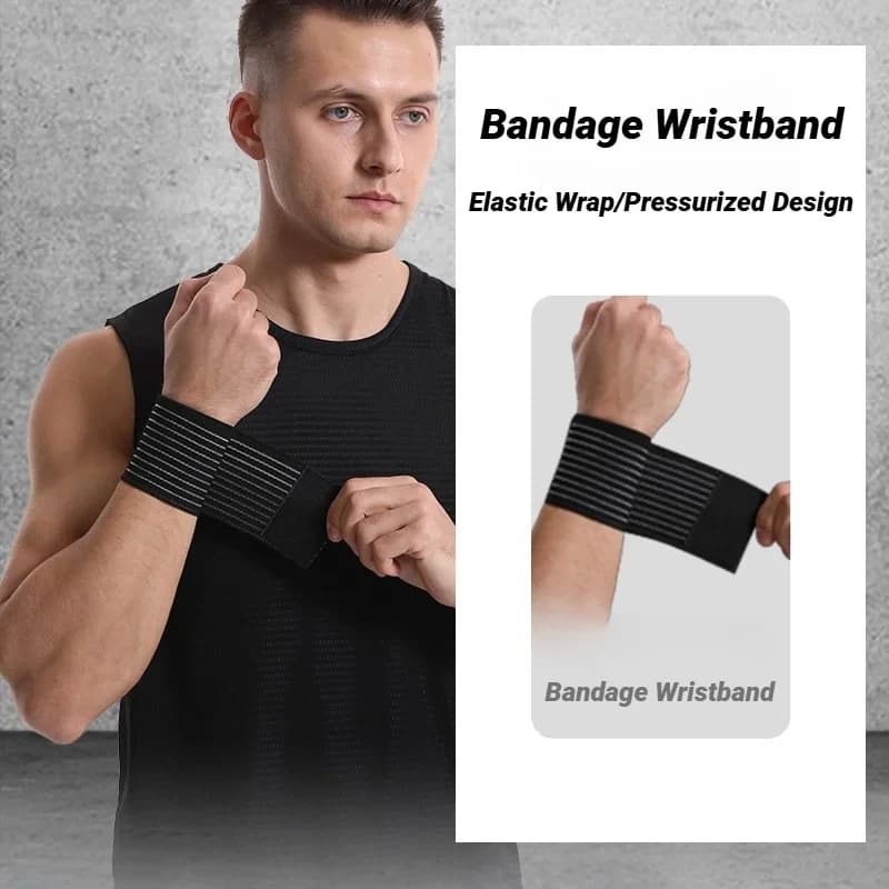 1-4 Pezzi Fascia Elastica per Polso Sportiva, Supporto da Palestra, Fascia per Tunnel Carpale, Bracciali Sportivi Fitness, Cinghia Elastica