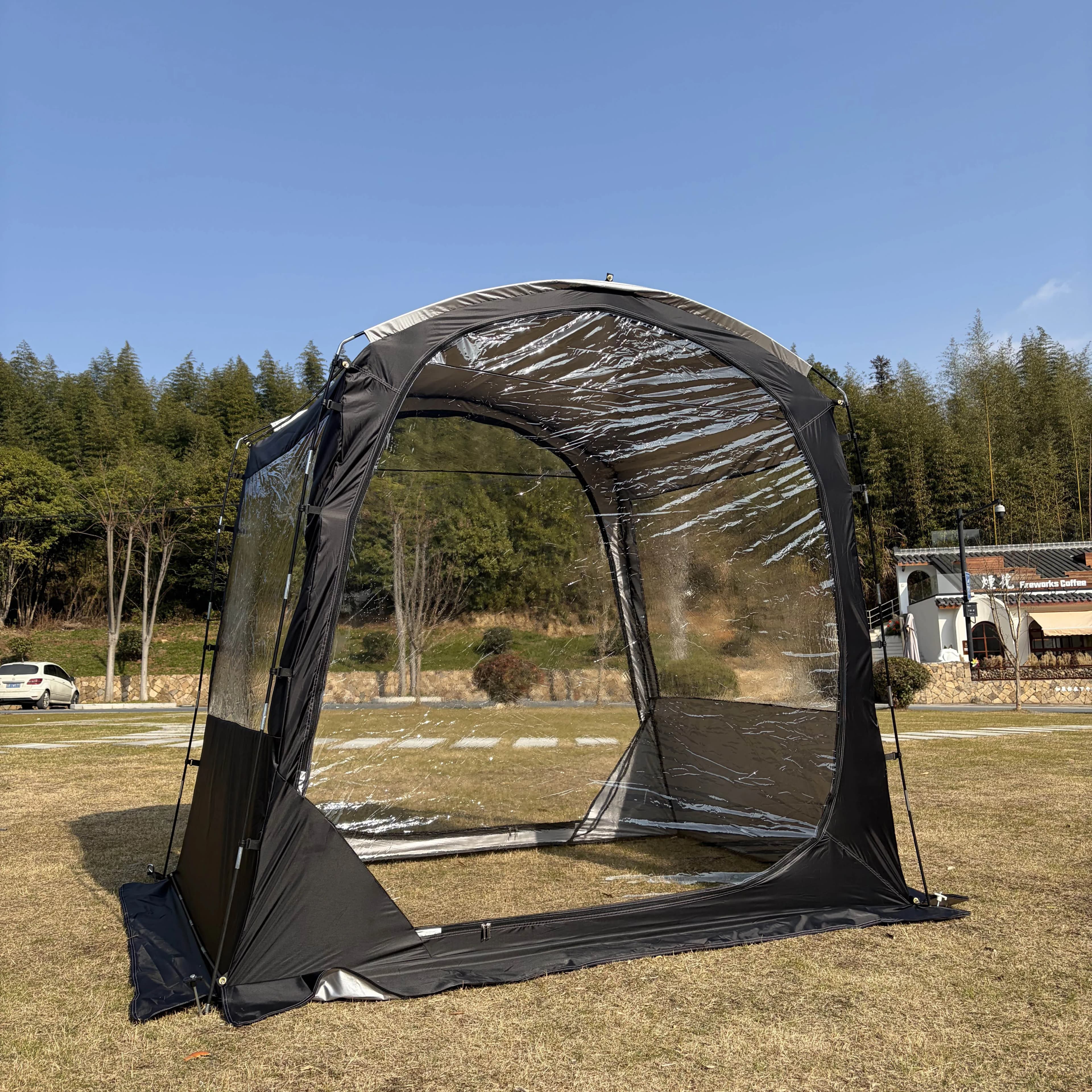 Bubble Tent,Outdoor Greenhouse Clear Camping Shelters,3-5 Persons Igloo Tent,PVC 540° Transparent,Cold Protection Tent