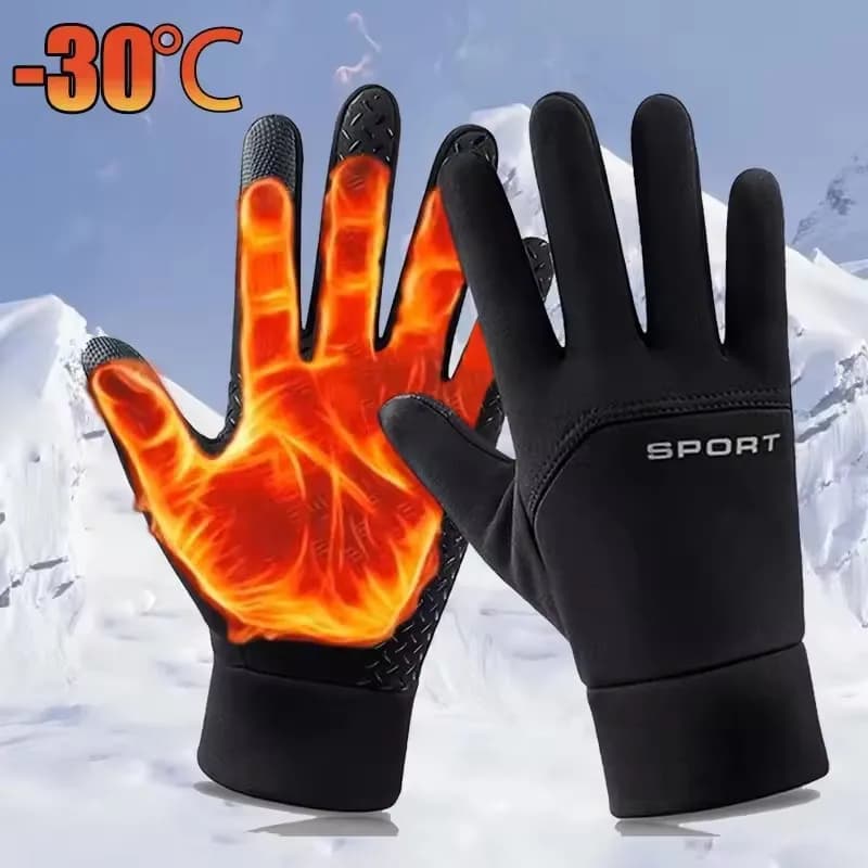 Guanti Invernali Caldi Touch Screen Antivento Antiscivolo Resistenti al Freddo per Ciclismo, Corsa, Escursionismo e Sci per Uomo e Donna