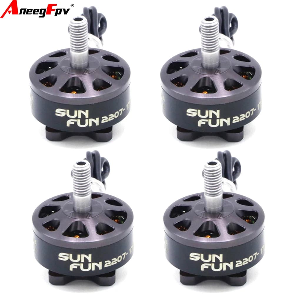 1/4 pcs Set Sun Fun 2207 Motor Brushless CW FPV Racing 1750KV 2450KV 2750KV Quadcopter RC Drain Parts