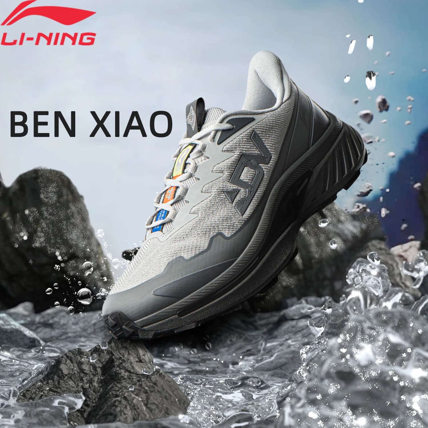 Li-Ning da uomo BEN XIAO Trail Running Shoes LN DWR idrorepellente traspirante supporto stabile fodera scarpe da ginnastica da montagna ARNV015