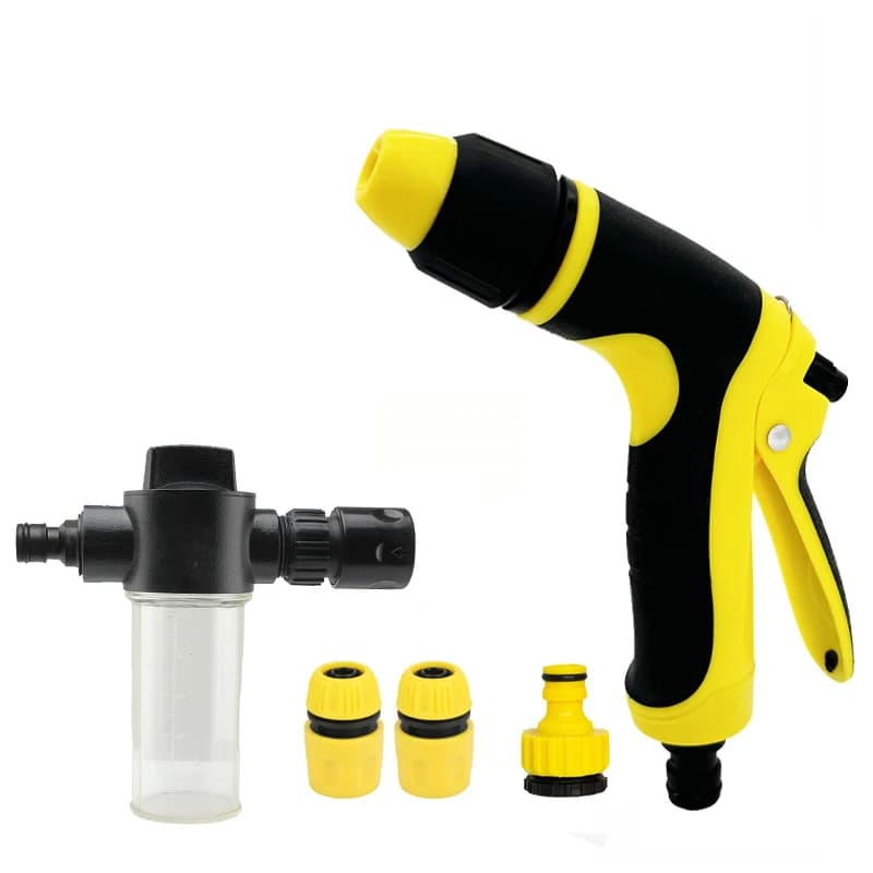Portable Pressure Cleaner High Pressure Water Hose Nozzle Adjustable Spray Gun For Watering Plant Lrrigation Sprinkler Water