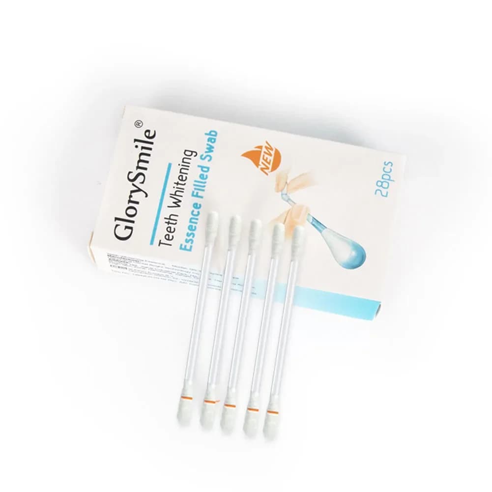 30Pc Usa E Getta Sbiancamento Dei Denti Tamponi di Vitamina E VE Essenza di Iodio Alcol Medico Tampone di Cotone Bastone Idratare Labbra Gomma di Primo Soccorso