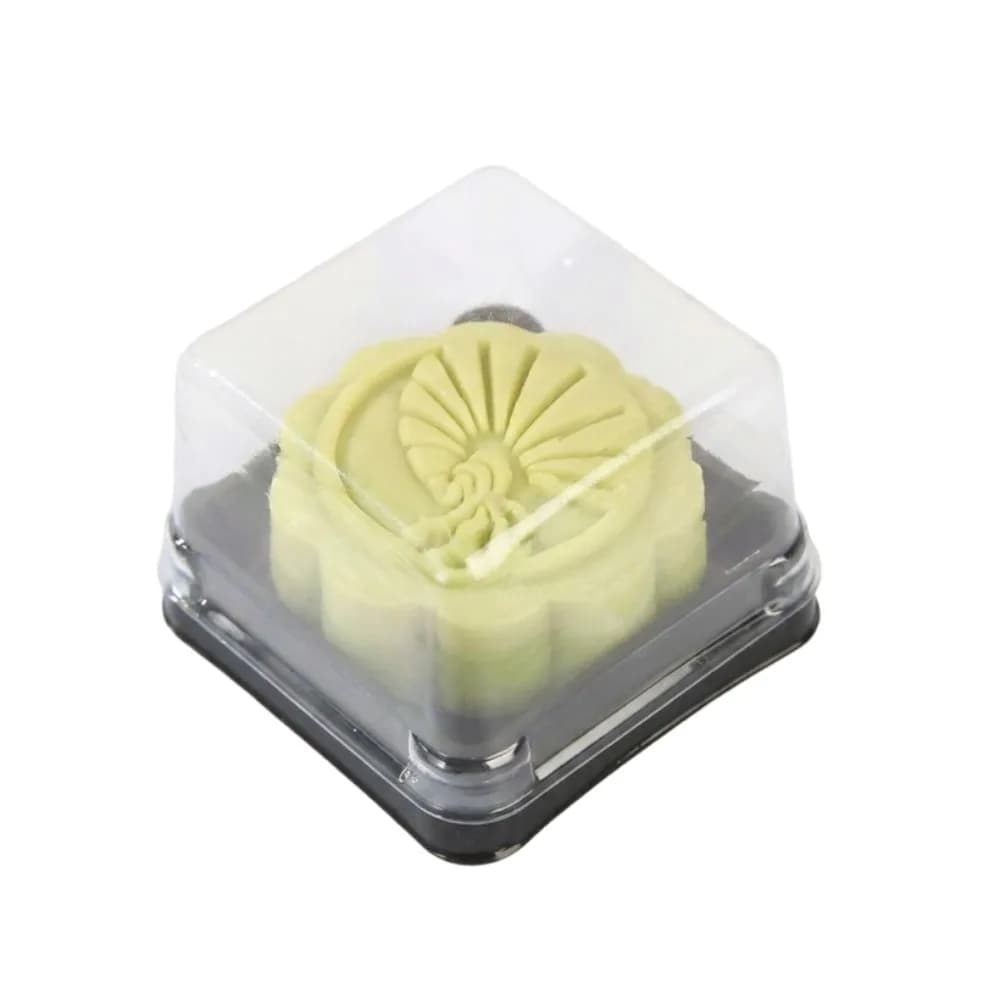 50Pcs 50/75/100g Moon Cake Boxes Sealed Square Shape Plastic Muffin Container Transparent Food Grade Mooncake Packaging Box