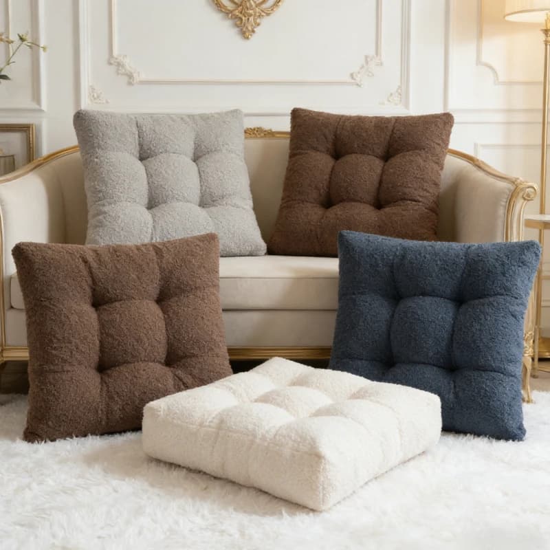 Large Square Thickened Tatami Floor Seat Cushion for Bay Window Living Room Bedroom Balcony Meditation Yoga Sitting Mat Pad