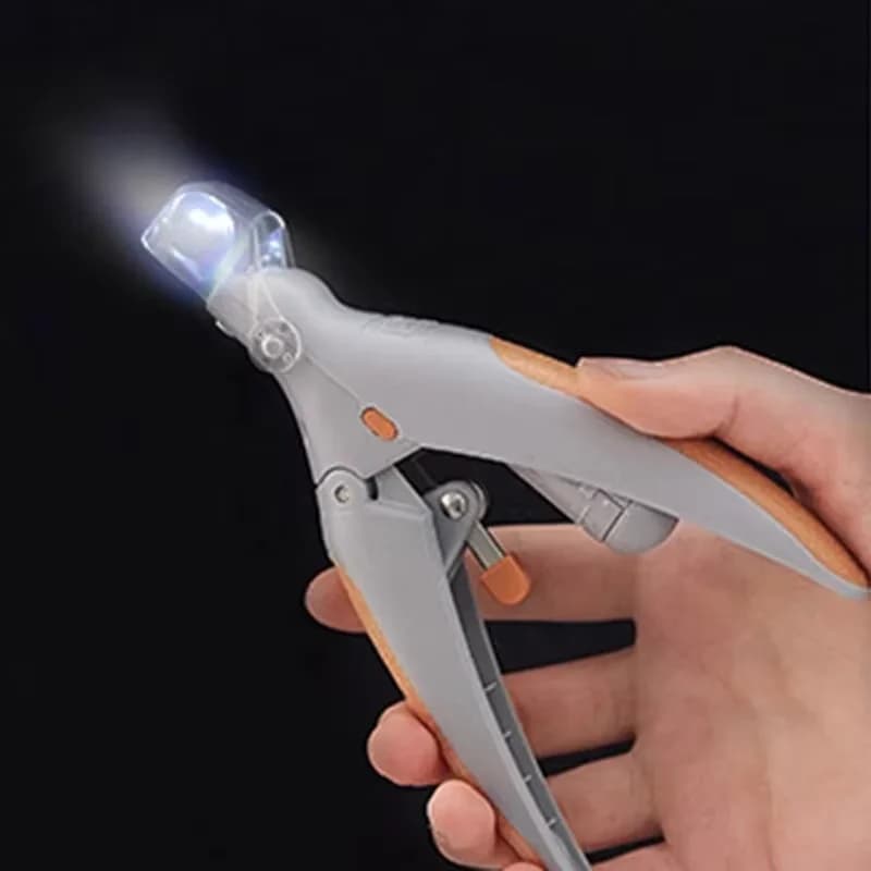 Tagliaunghie LED a doppia faccia per cani e gatti con ingrandimento 5x, strumento facile per la tagliatura delle unghie dei tuoi amici a quattro zampe