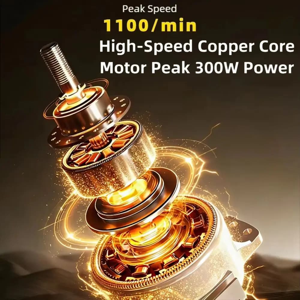 Stainless Steel Electric Grill Brush USB Rechargeable Rotating Roller Head Barbecue Cleaning Brush Powerful Cleaning