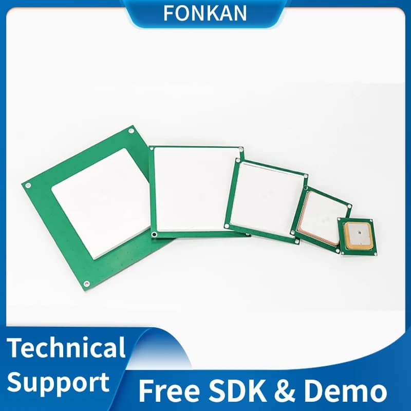 Small RFID module from 35*35mm to 90*90mm with integrated antenna RFID module UHF all-in-one for Raspberry Pi TTL232 interface