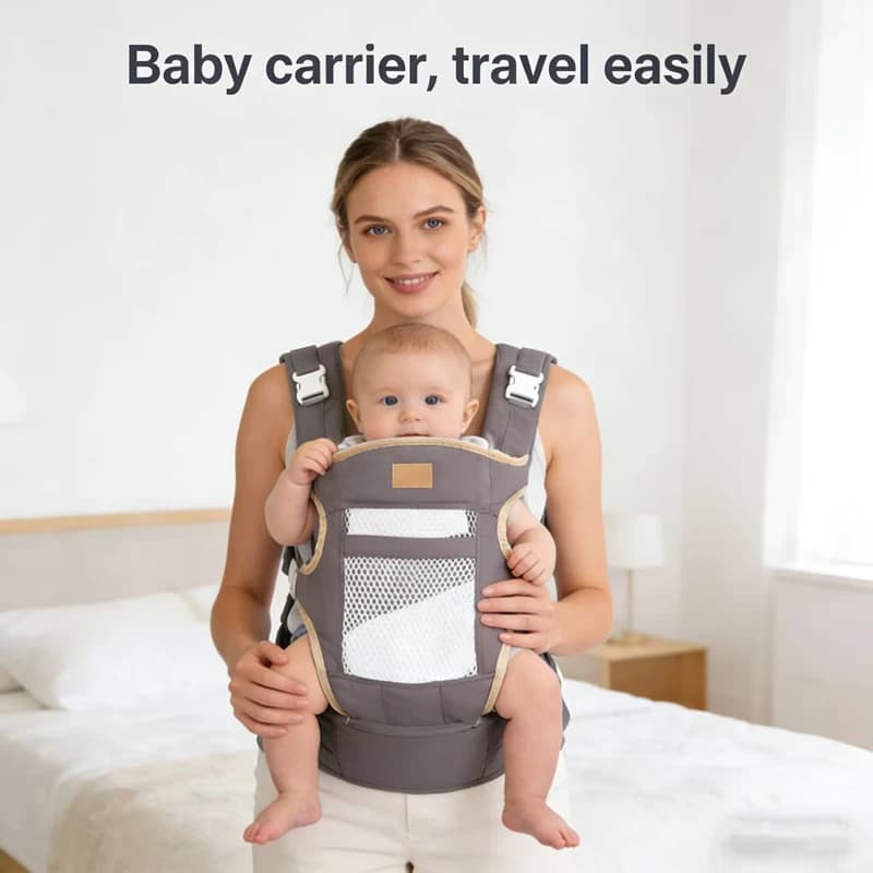 Newborn Breathable Carrier Portable DoubleShoulder Backpack Thicken 0-24 Baby Carrier Ergonomic Kangaroo Baby Strap Four Seasons