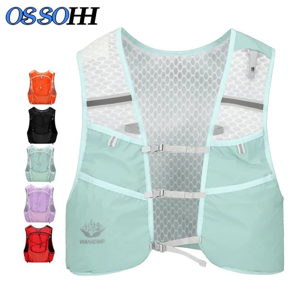Running water vest 1 piece, lightweight and isolated backpack for hiking, trail running, cycling, race, marathon for women and men