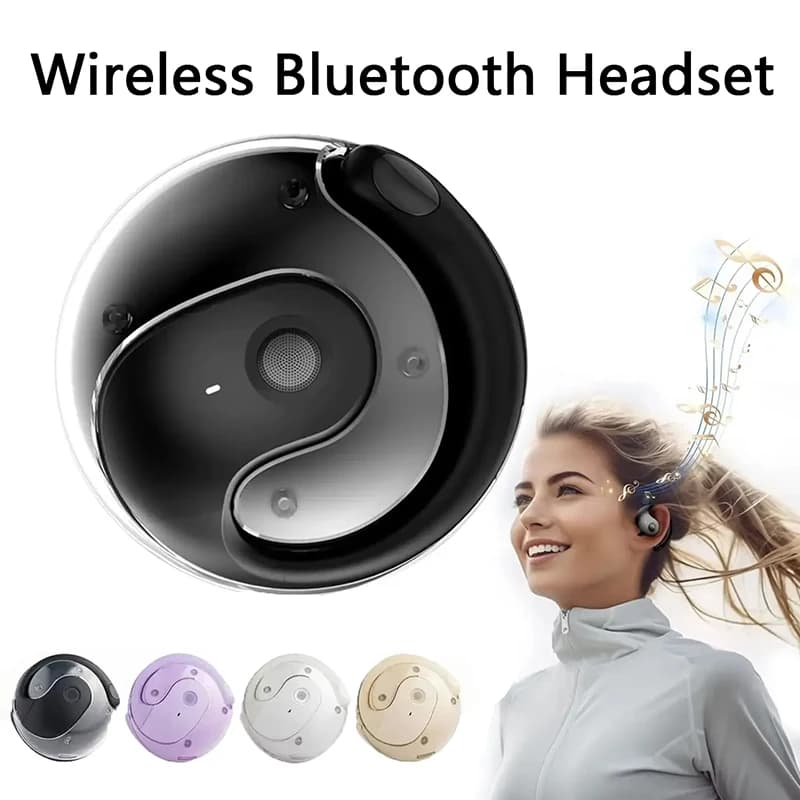 OWS Wireless Headphones Bluetooth Headphones with Mic HiFi stereo audio earphones Smart Touch waterproof sports headphones for phone