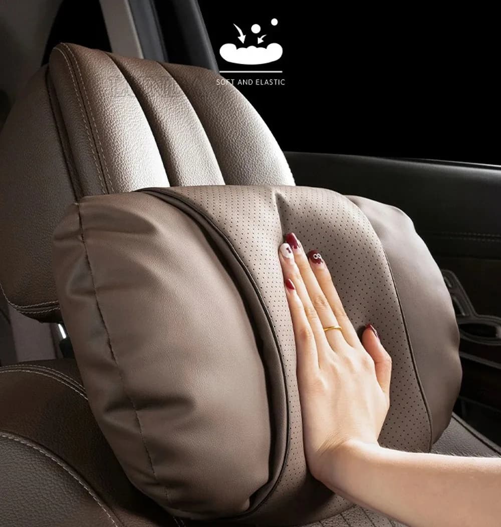 Car Neck Pillow Leather Travel Comfort Car Waist Pillow Support Headrest For Lexus NX GS RX IS ES GX LX RC 200 250 350 LS 450H