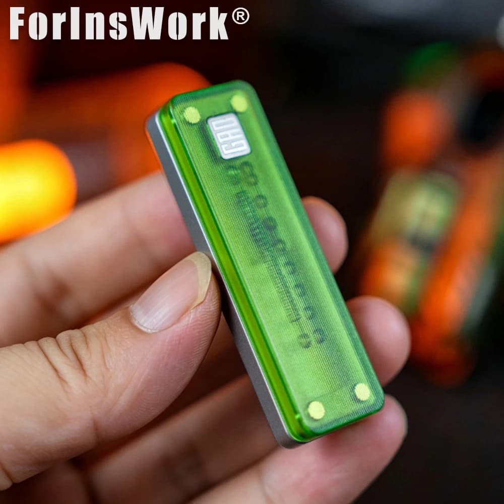 GAO STUDIO S.S PEI Black/green Maltose PEI Mechanical Slider Magnetic Locating Quick Swap Rails Fidget Toys