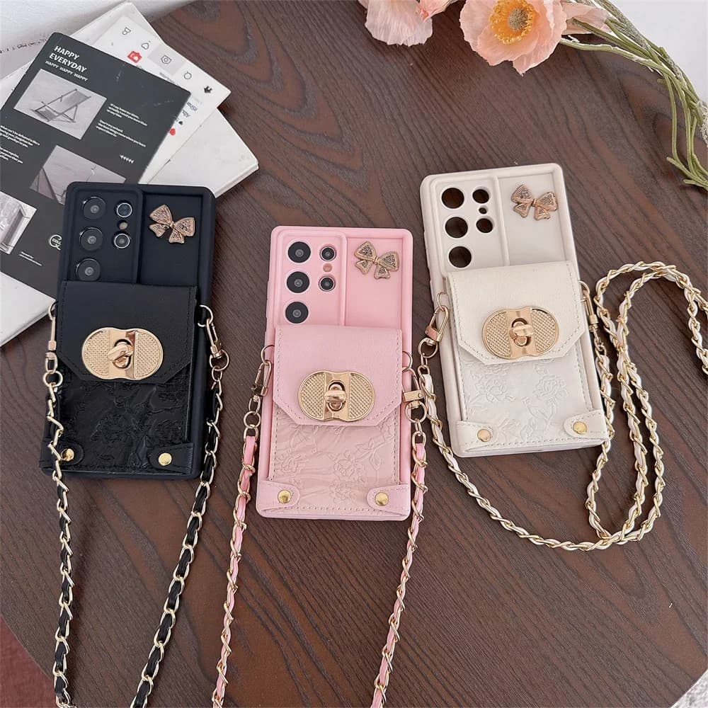 Handbag for Samsung Galaxy S25 Edge S24 S21 FE S26 Ultra S23 S22 Plus A17 A16 A56 A36 A55 A35