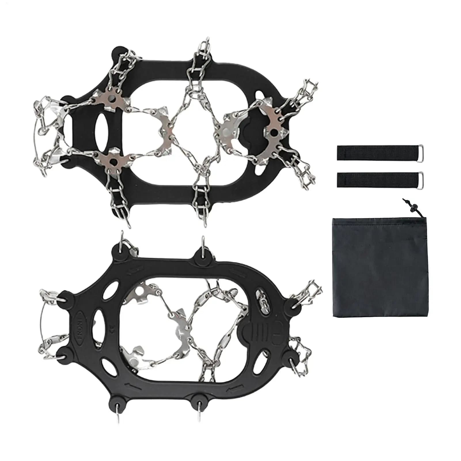 Winter Teeth Steel Outdoor Hiking Climbing Snow Spikes Cleats Chain Claws Grips Boots Cover Ice Gripper Spike For Shoes