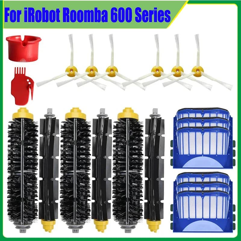 Kit di ricambio per iRobot Roomba Aspirapolvere Rullo principale Spazzola laterale Filtro 500 600 Serie 690 680 660 651 650 Accessori