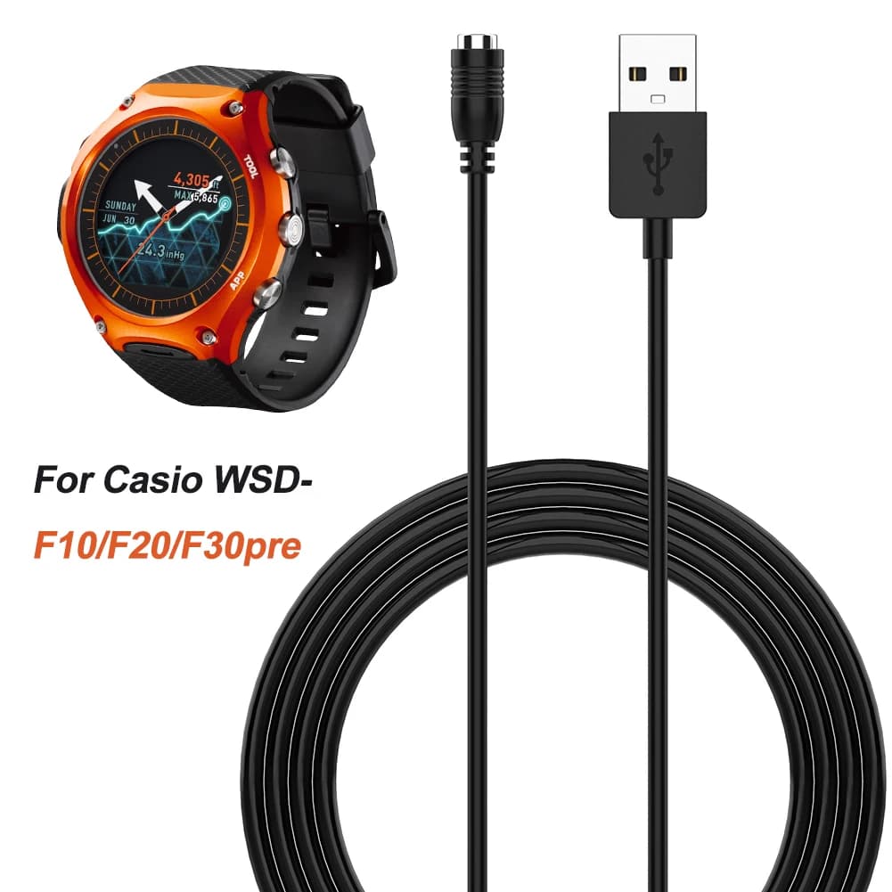 Cavo di ricarica USB per Smartwatch, Accessori per Smartwatch, Cavo di ricarica rapida per WSD-F10 WSD-F20 WSD-F30 Pro-trek F21