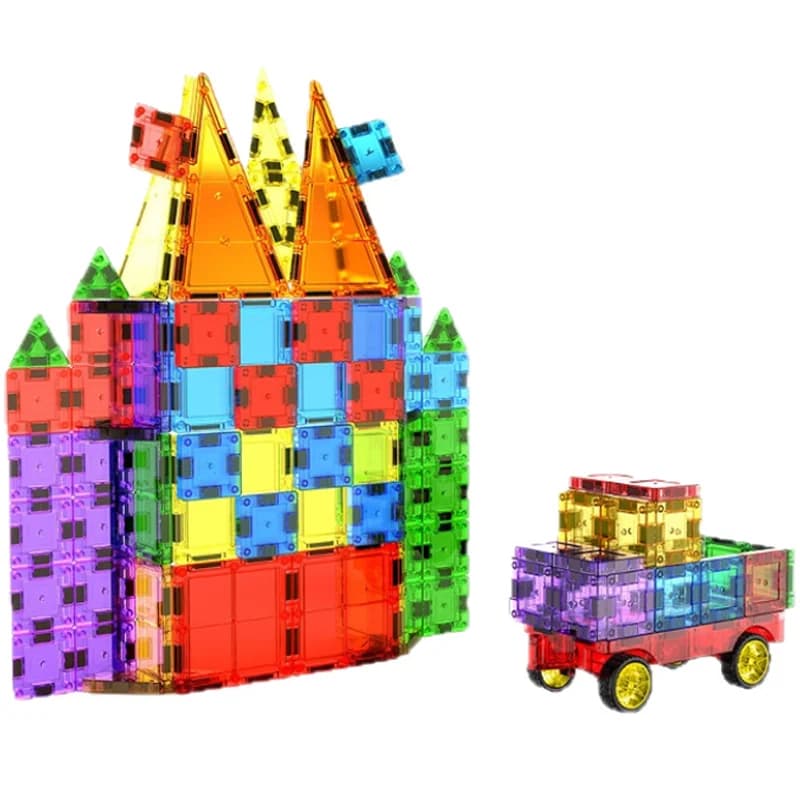 Mini piastrelle magnetiche da 3,75 cm Set di blocchi magnetici educativi Set giocattolo per bambini Regalo di festa per bambini