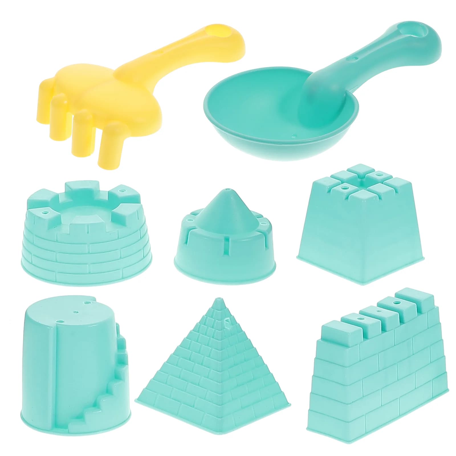 Giocattoli da spiaggia portatili per bambini Castello che realizza stampi per sabbia Strumenti per sabbiera Kit di costruzione di palette per dinosauri Divertimento all'aria aperta Coordinazione per bambini