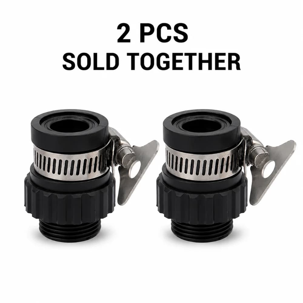 2pcs Quick Connect Water Faucet Adapter Multi-functional Universal Tap Connector Leak-Proof Garden Hose Adapter Car Washing
