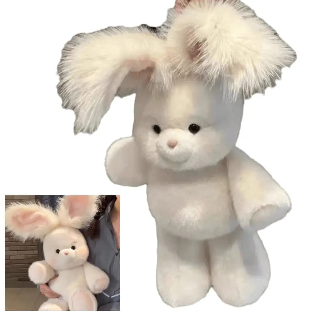 Soft Rabbit Stuffed Animal Plush Pillow Emotional Support 17.7inch Stuffed Animals Plush with Long Ear Cute Plush Pillow