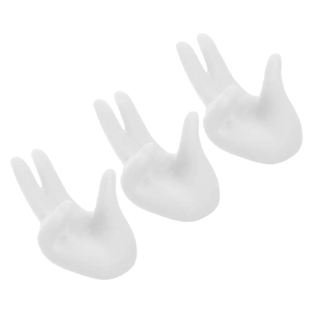 Set di 3 Supporti Decorativi in Resina a Forma di Mano per Sfere di Cristallo da 2,5-6 cm, Espositore da Tavolo per Cristalli