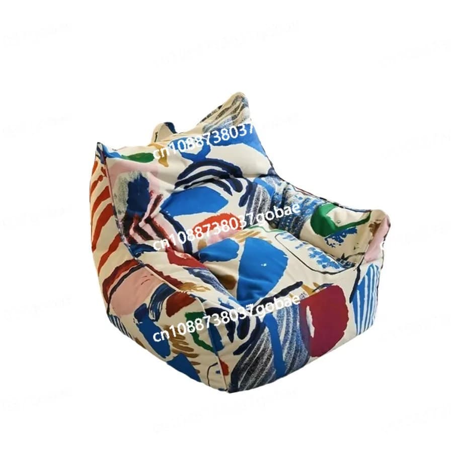 Rearable lazy sofa for sleeping, single sack armchair, balcony, chair with casual back