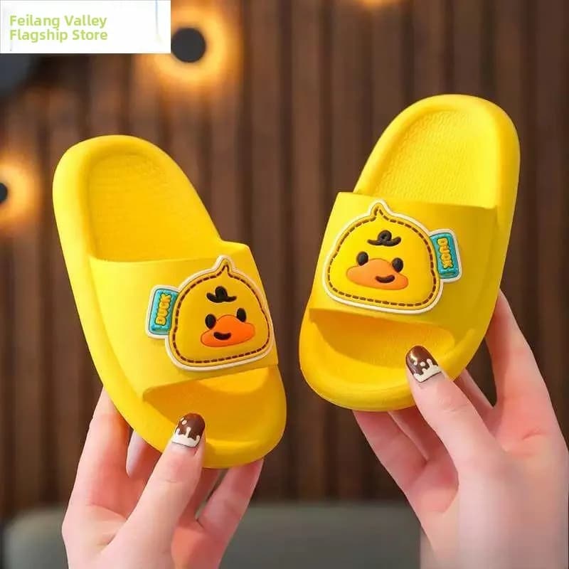 Baby Indoor Slippers Soft Bottom Anti-Slip Summer Sandals Toddler Boys Girls One And a Half Years Old Comfortable Home Slippers