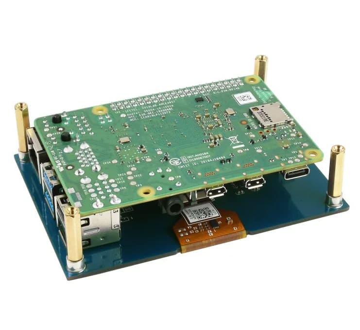 CAPPELLO with E-Paper E-Ink display colored by 4,01 inch for Raspberry Pi, 640×400 pixels, ACeP 7 colors, SPI interface