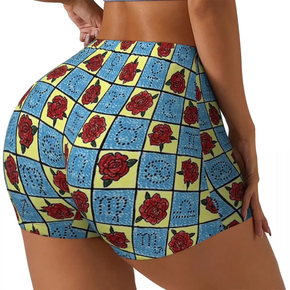Custom 9 Of Swords Tarot Blanket By Tarotista Women Gym Workout Running Shorts Athletic Volleyball Biker Yoga Shorts