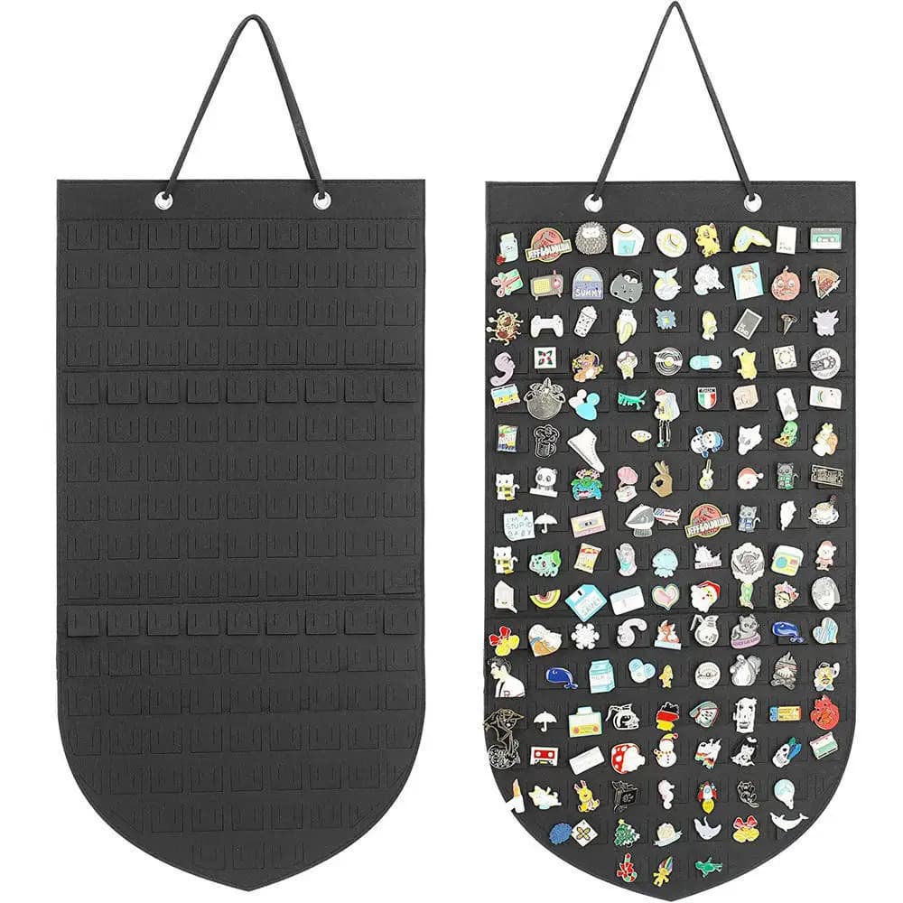 Spilla Pin Storage Organizer Hanging Pin Wall Display Banner Buttons e risvolto collezioni Storage Holder Jewelry Display Hanger