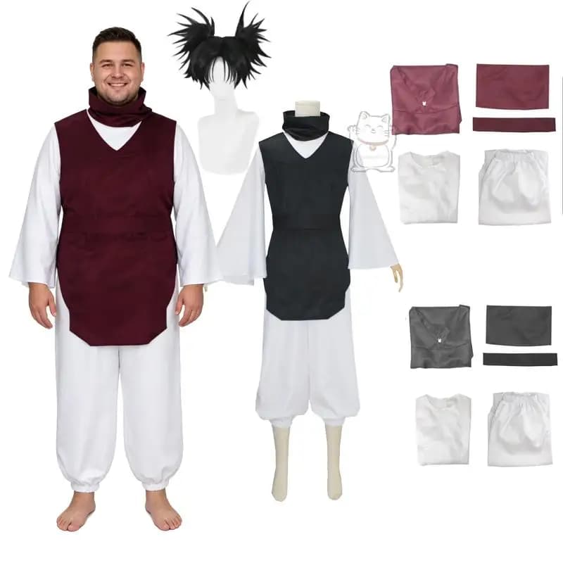 Set cosplay anime Jujutsu Queen, costume di Halloween e carnevale, sciarpa, top, cintura, maglietta, pantaloni, costume per performance di Pasqua