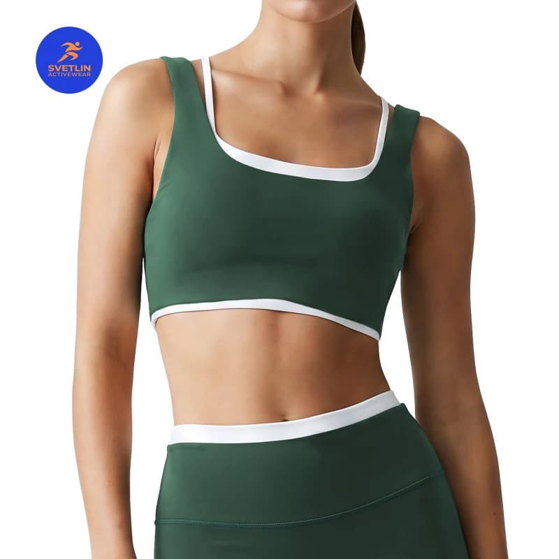 SVETLIN High Quality EU US Size Women Active Wear Tops Sports Pilates Training Yoga Vest Summer Fitness Bra Tops