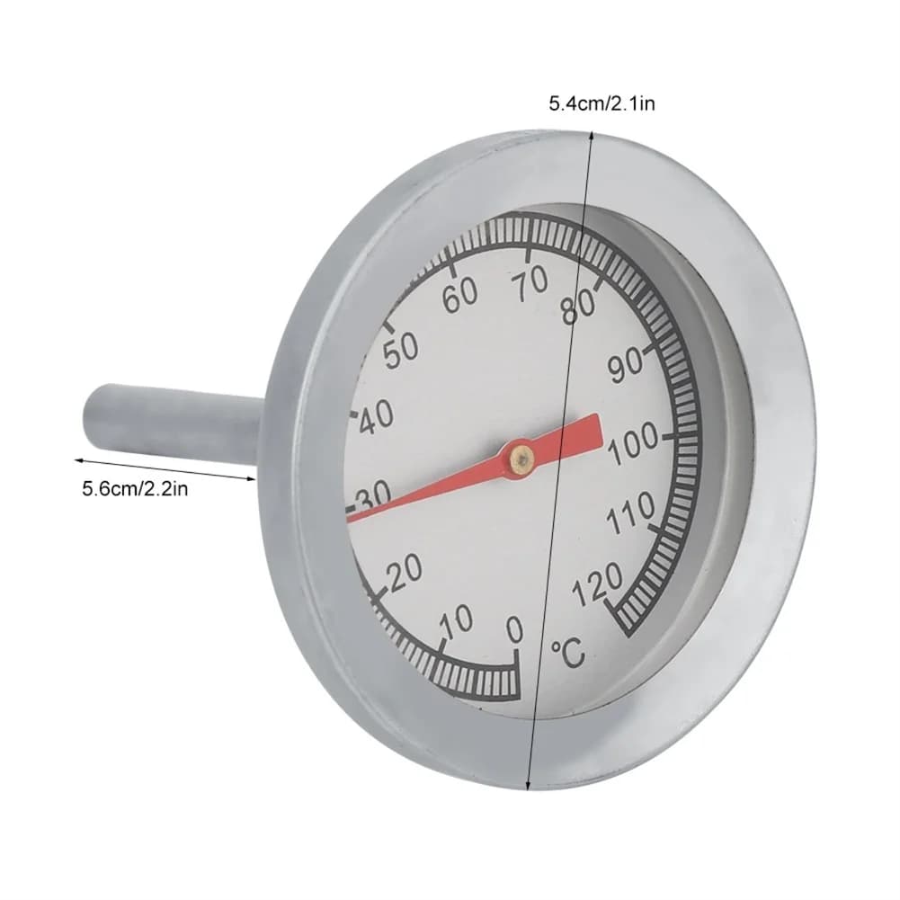 Termometro per Barbecue in Acciaio Inox, Misuratore di Temperatura per Griglia, Sonda per Alimenti, Strumento da Cucina per Forno e Griglia