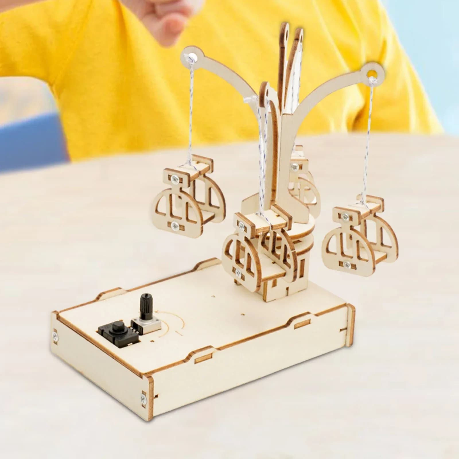 Kit di esperimenti giocattolo scientifico Set di costruzione di sedie girevoli in legno Sedia volante rotante per bambini Adolescenti di 8 9 10 11 12 anni