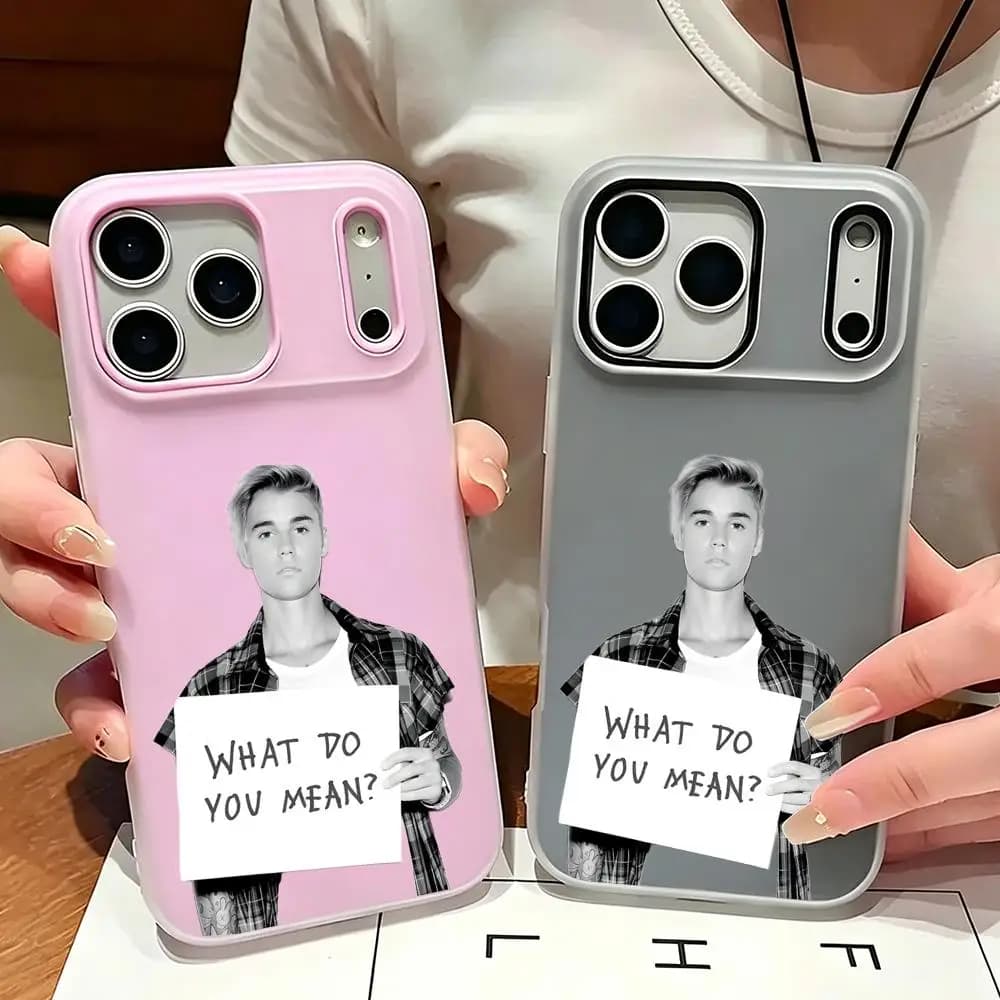 Custodia per telefono Elly 2-in-1 a doppio strato antiurto per iPhone 17/16/15/14/13/12 J-Justin BieberS