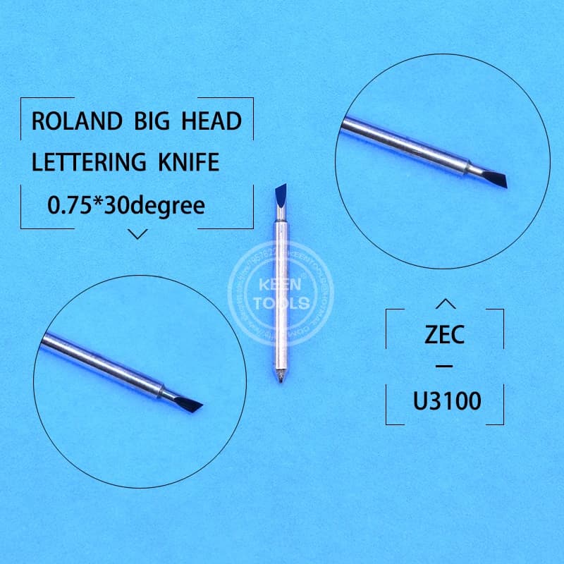 Lame da taglio in carburo cementato per vinile, 30 pz/lotto, per utensili da taglio Roland ZEC-U3100 ZEC-US025 ZEC-U3075 ZEC-A5022 ZEC-A3075