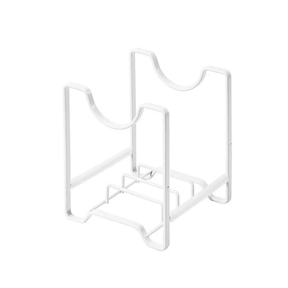 Kitchen Pot Cover Rack Cutting Board Spoon Drain Tray Organizer Cutting Board Rack Pot Storage