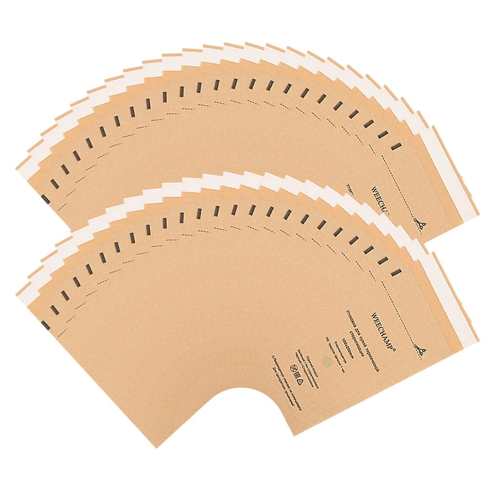 100pcs Clean Kraft Paper Pouches, Disposable Disinfection Sterilize Bag Nails Equipment Disinfection Accessories Tool