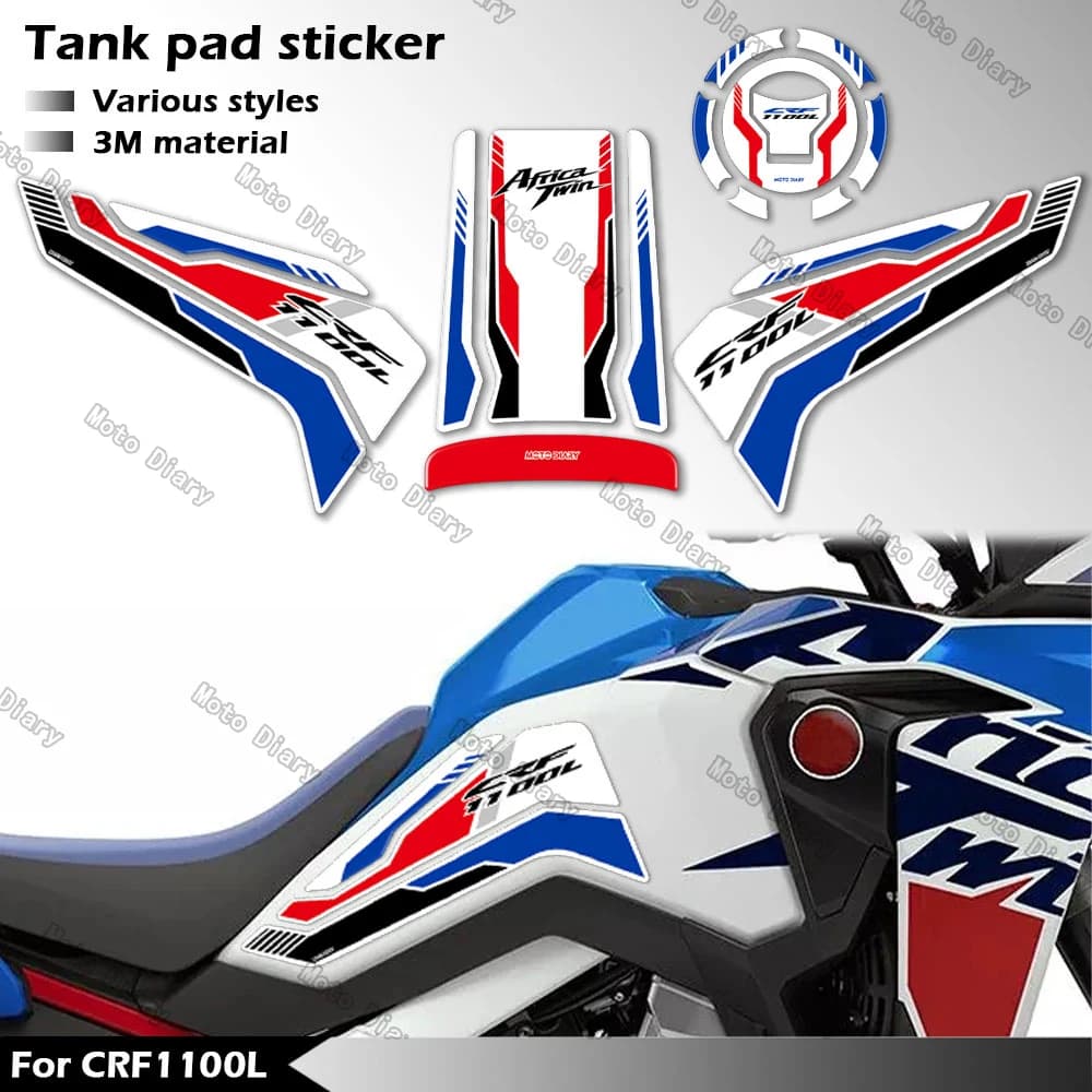 CRF1100L Fuel Tank Relief Wall decal Gas cap Oil 3D Decal Waterproof Protection Cover For crf1100l africa twin crf 1100l